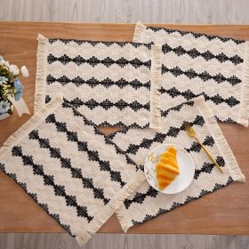 Cotton And Linen Style Fabric Woven Placemat