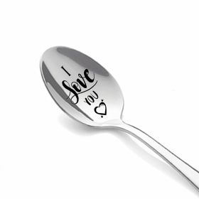 Valentine's Day Gift Stainless Steel Long Handle Soup Spoon