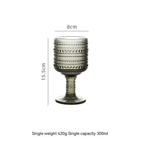 Bead Point Series Glass Cup High Leg