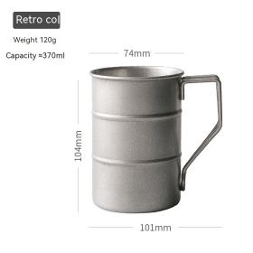 Creative Outdoor Mug Made Of 304 Stainless Steel With A Lid