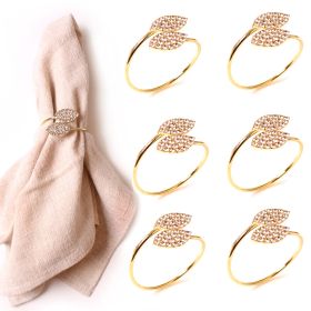 Hotel Banquet Two-leaf Grass Napkin Ring